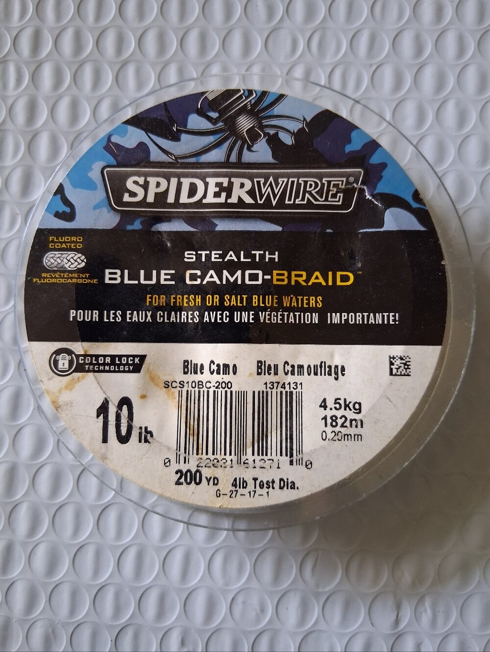 Spiderwire Blue Camo Stealth 10lb 200yd Fishing Line